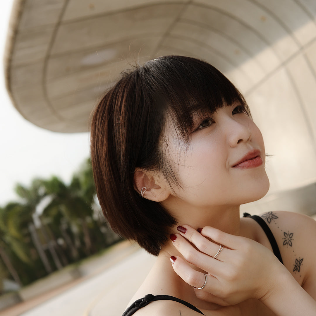 90ninetys,90ninety’s, ear cuff, ear wrap, no piercing,ear cuff hk,耳扣,耳夾,耳骨夾,無耳洞,無需穿耳,耳洞埋口,イヤーカフ,이어커프, Ohrmanschetten,Nicht Durchstechend,Silber, S925 earcuffs,純銀耳扣
