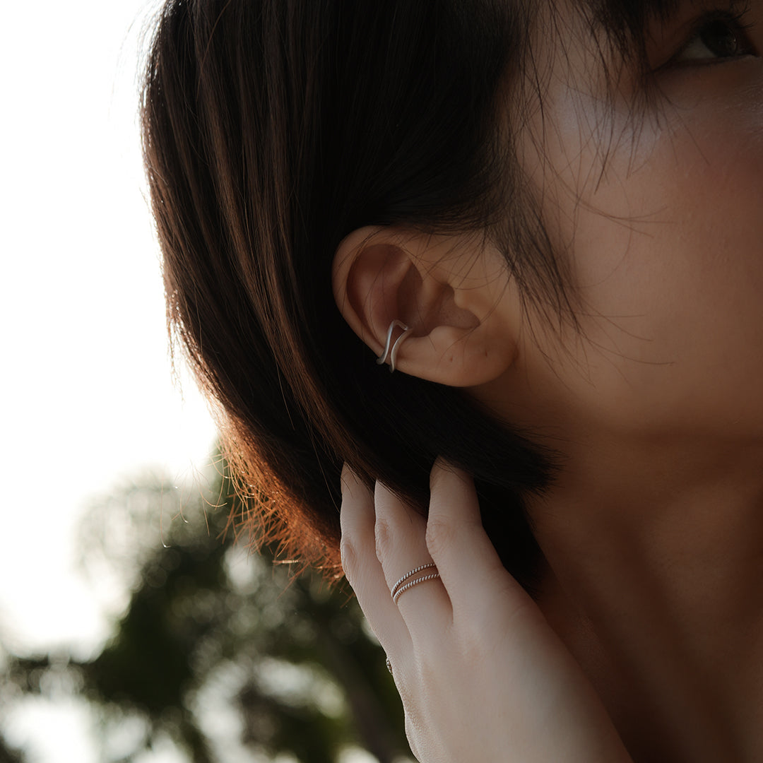 90ninetys,90ninety’s, ear cuff, ear wrap, no piercing,ear cuff hk,耳扣,耳夾,耳骨夾,無耳洞,無需穿耳,耳洞埋口,イヤーカフ,이어커프, Ohrmanschetten,Nicht Durchstechend,Silber, S925 earcuffs,純銀耳扣