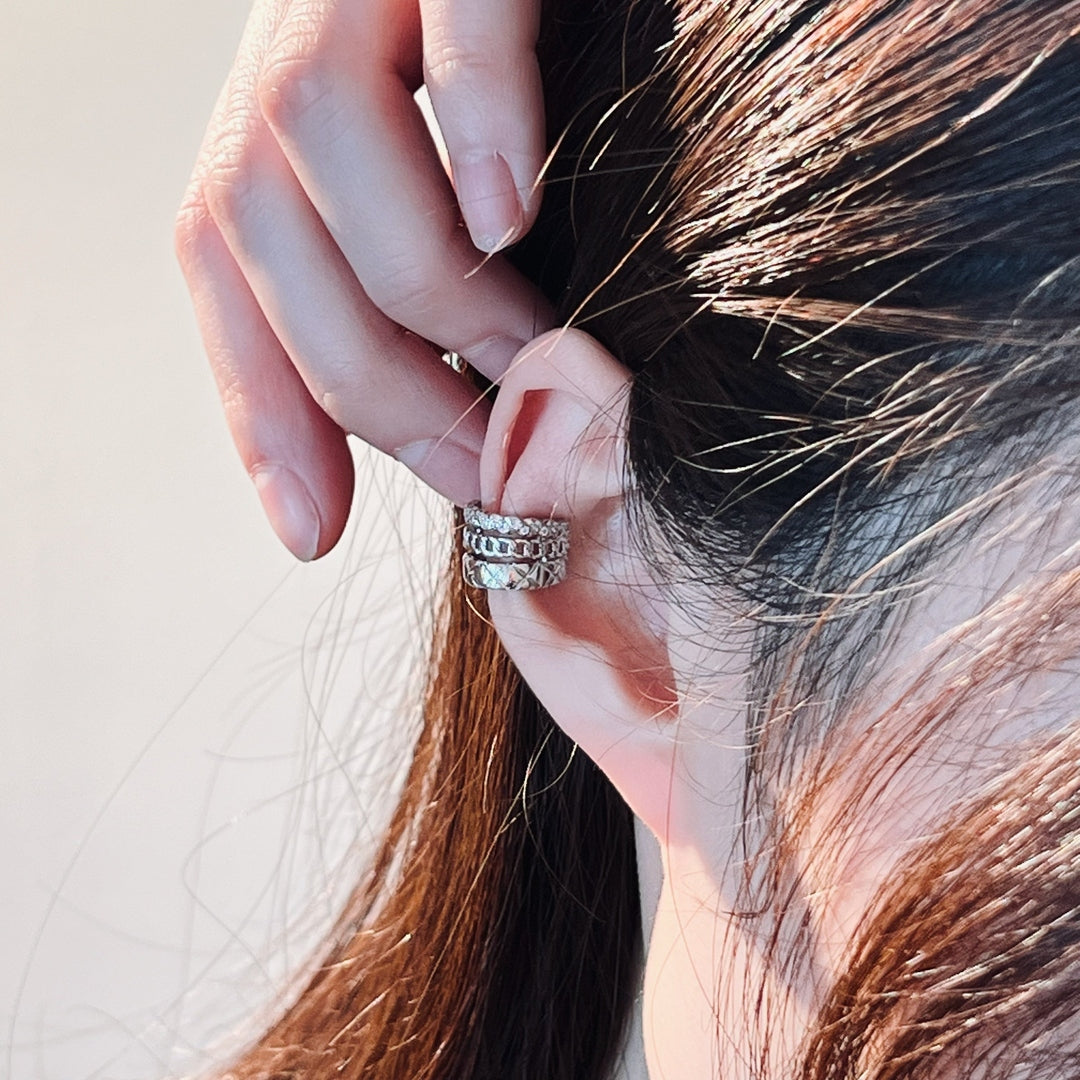 90ninetys,90ninety’s, ear cuff, ear wrap, no piercing,ear cuff hk,耳扣,耳夾,耳骨夾,無耳洞,無需穿耳,耳洞埋口,イヤーカフ,이어커프, Ohrmanschetten,Nicht Durchstechend,Silber, S925 earcuffs,純銀耳扣,黃銅鑲嵌,brass inlay