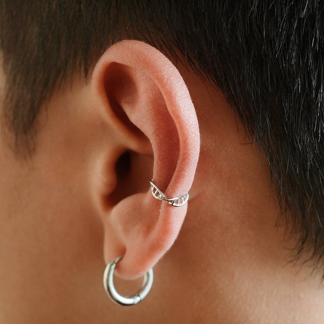 DNA Helix Ear Cuff