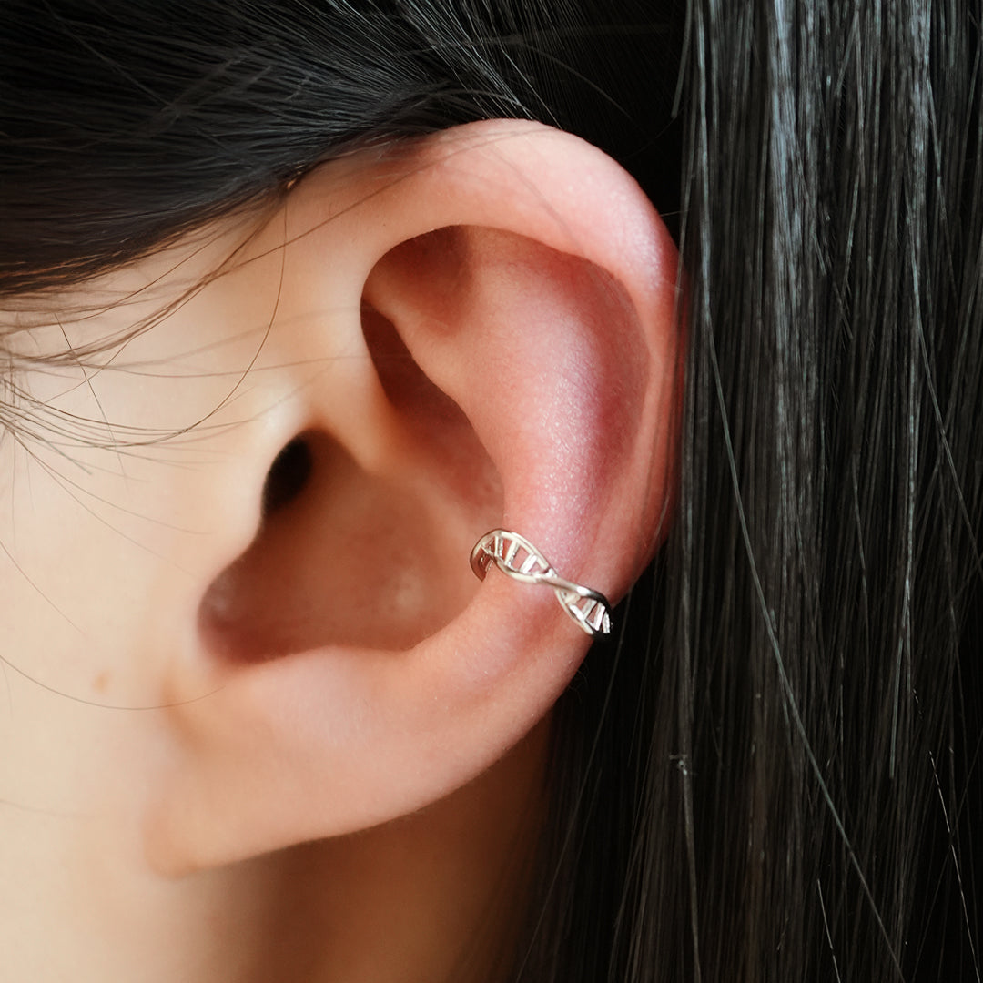 DNA Helix Ear Cuff